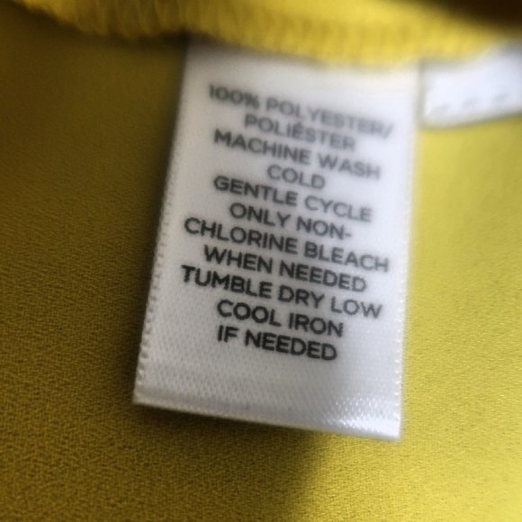 LOFT Mustard Yellow Ruffle Shell Blouse SP - Picture 7 of 7